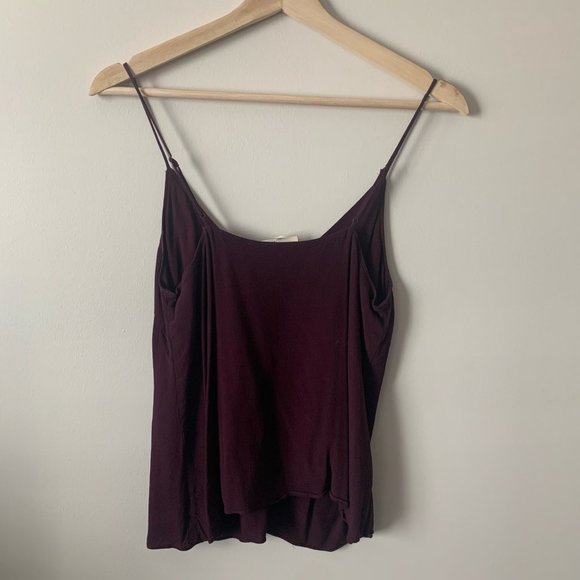 Burgundy Aritzia Wilfred Free Tank - Picture 3 of 7